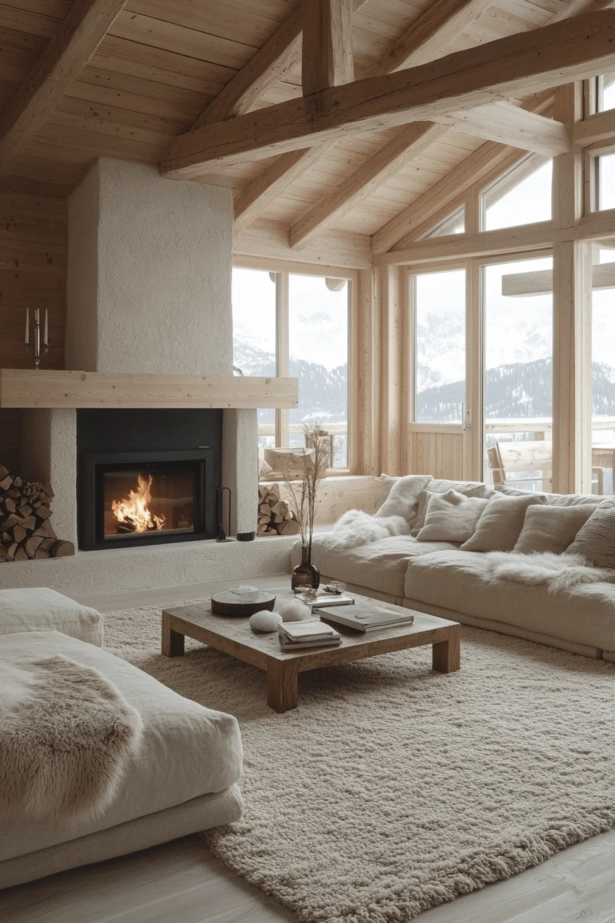 Minimal Serenity Cabin Living Room