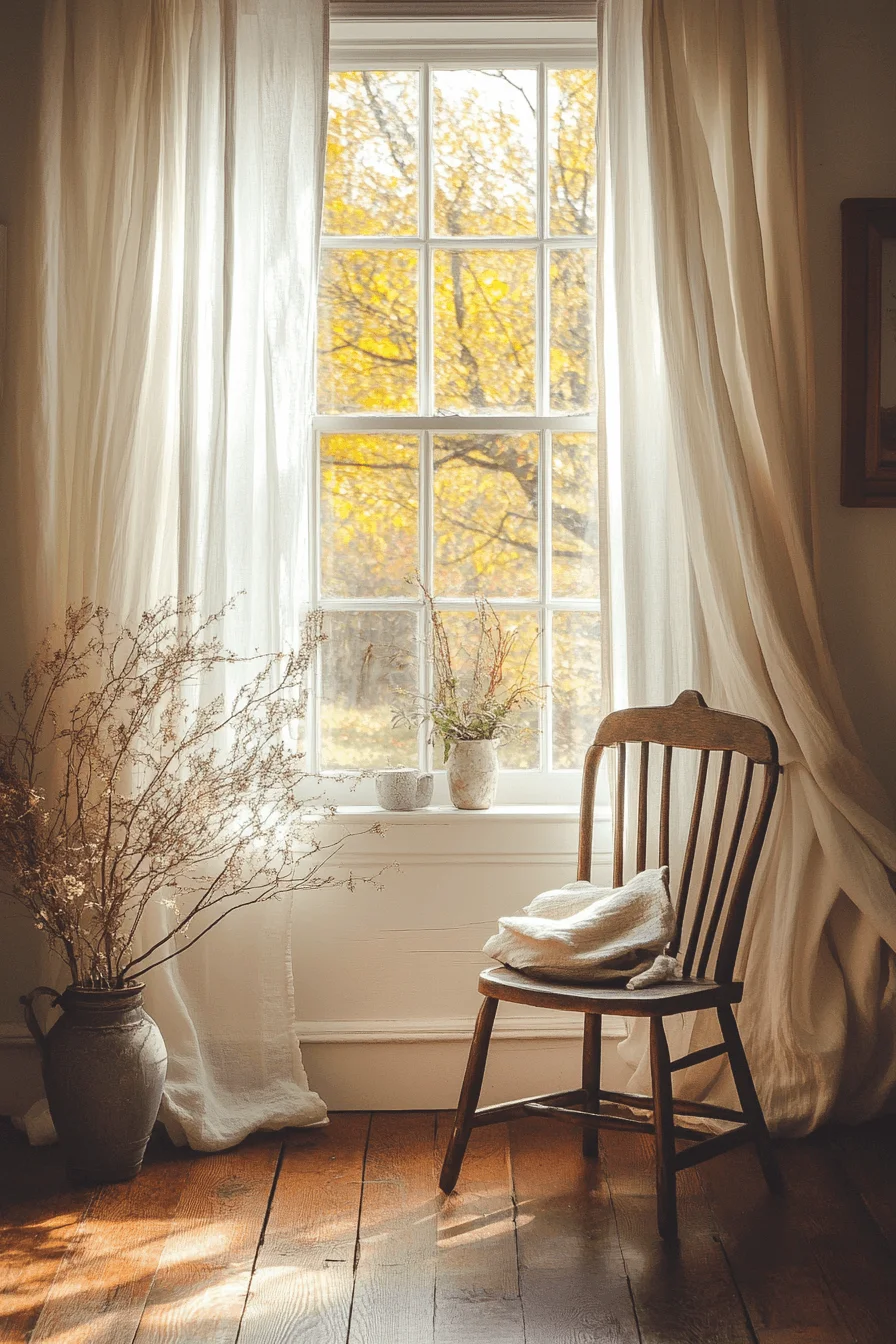 Farmhouse window decor