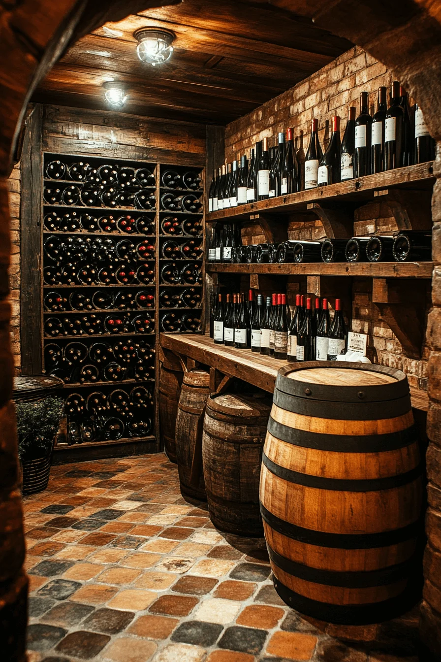 Farmhouse wine cellar