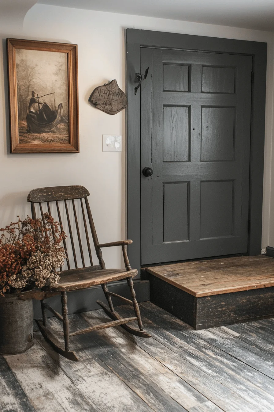 Cozy farmhouse basement