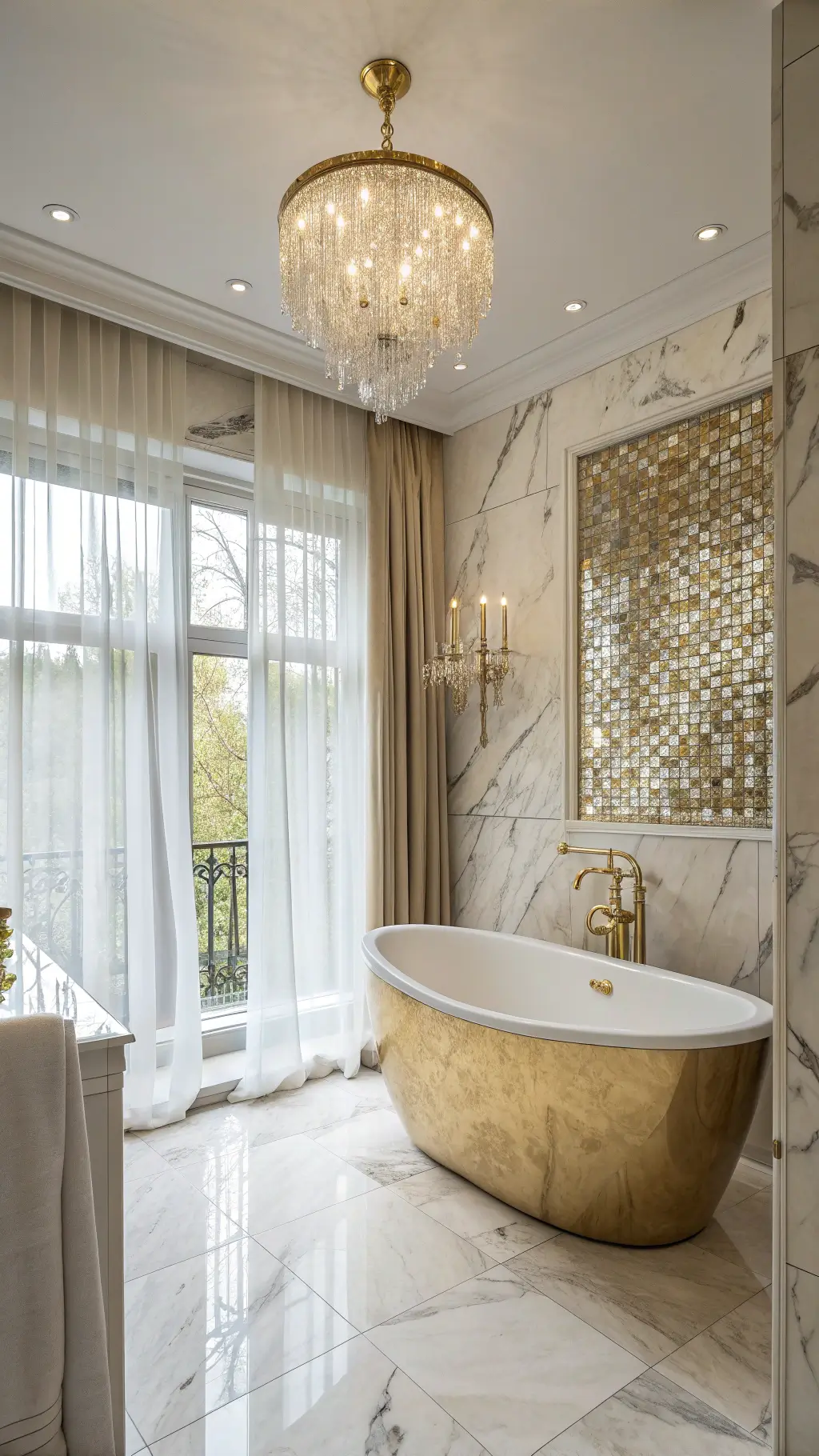 Affordable gold bathroom decor
