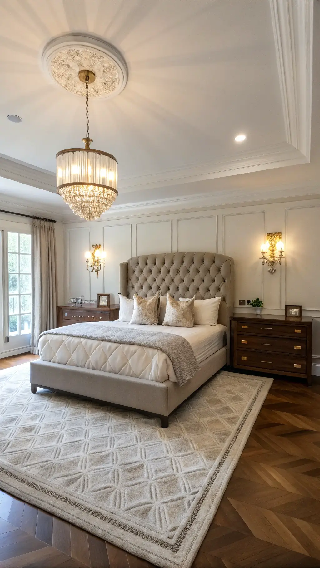 Neutral foundation in transitional bedroom