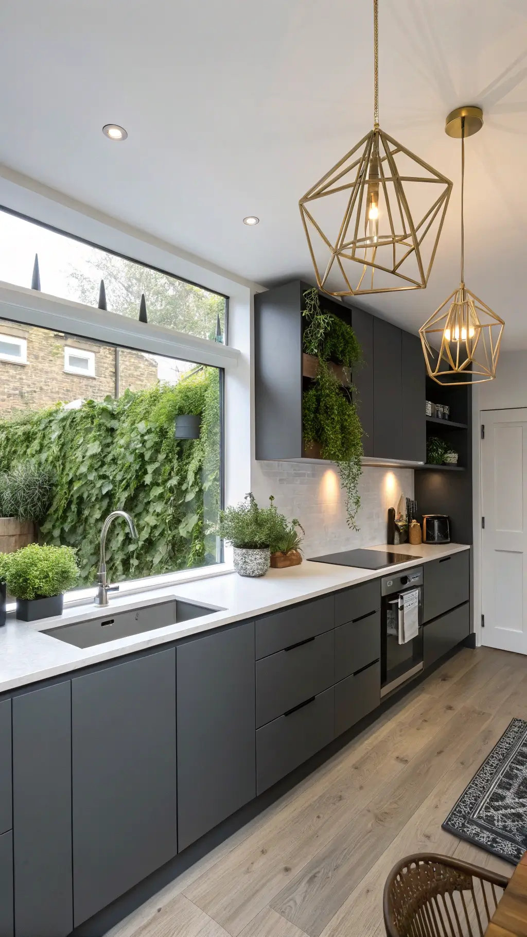 Durable Dark Grey Cabinets