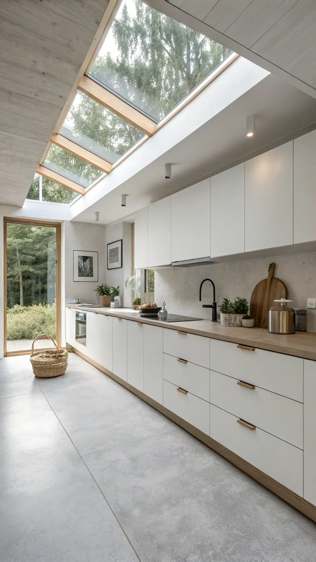 Stylish and functional kitchen setup