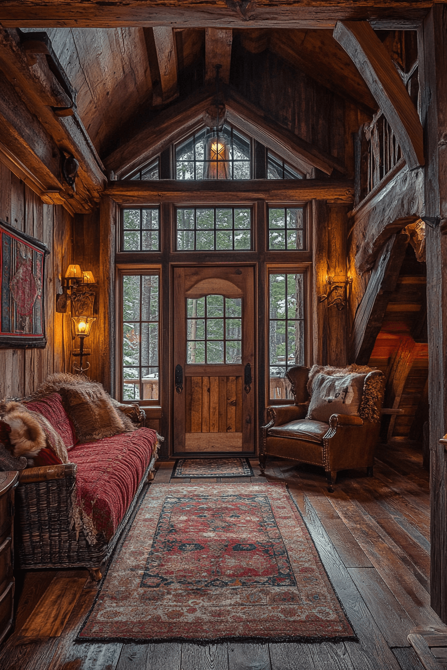 Refined Wood Cabin Interior