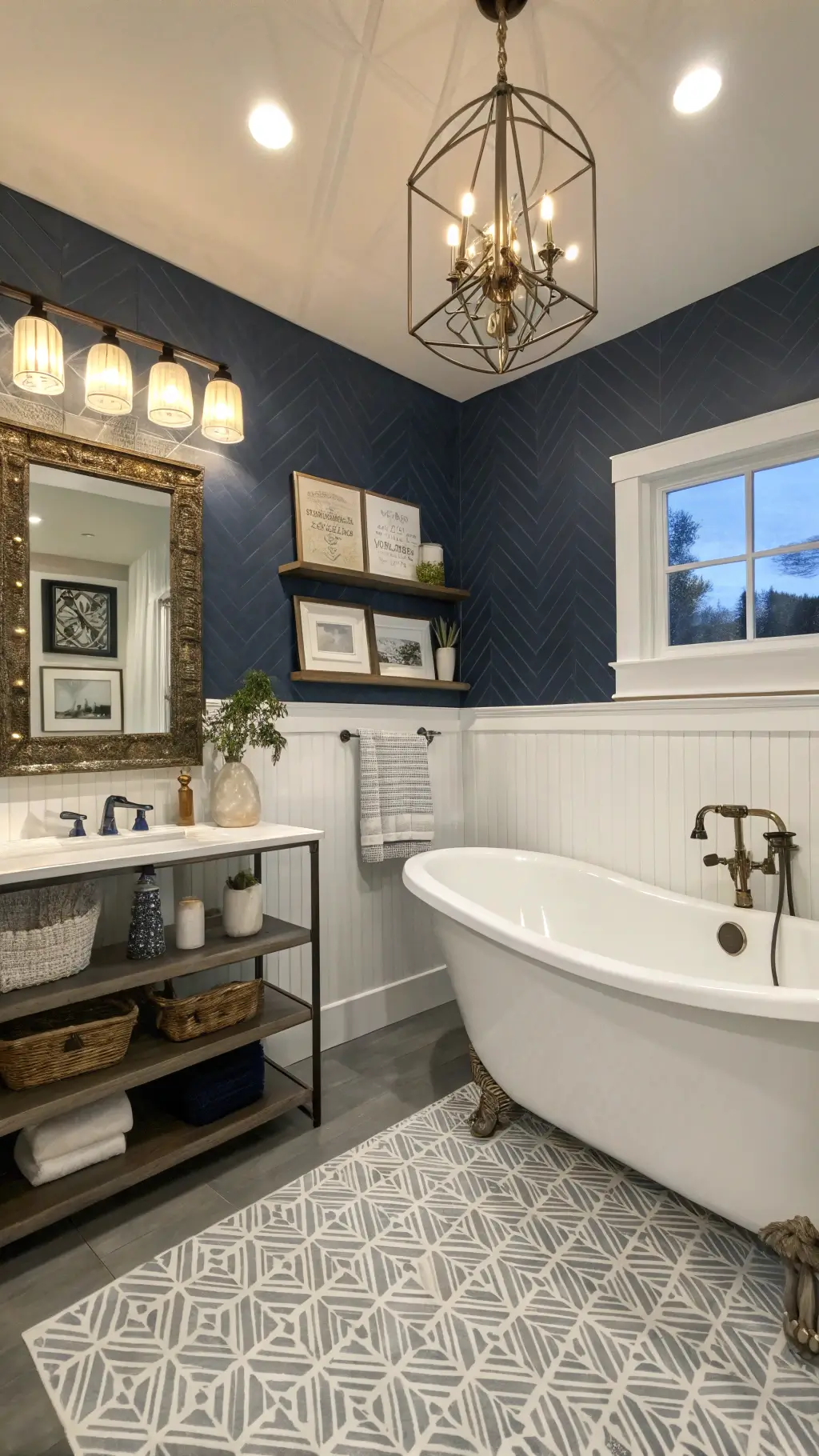 Coastal bathroom fixtures