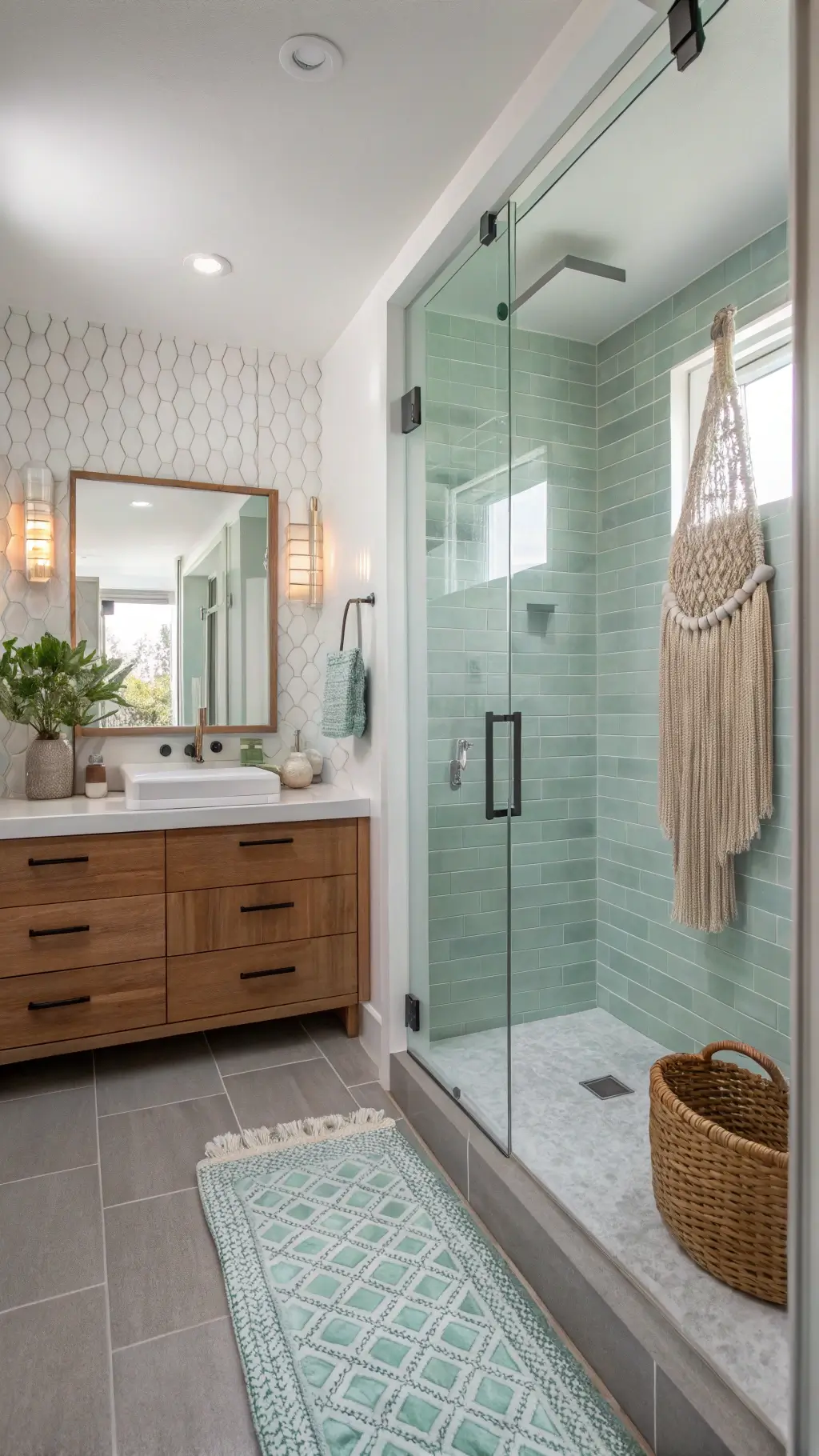 Coastal bathroom color palette