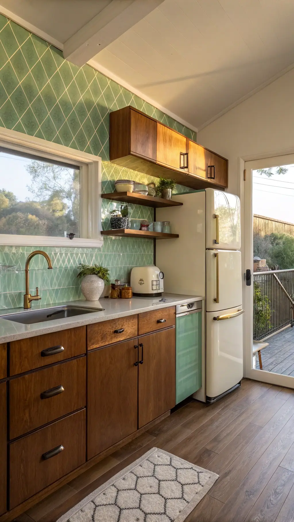 Mid-century kitchen design details