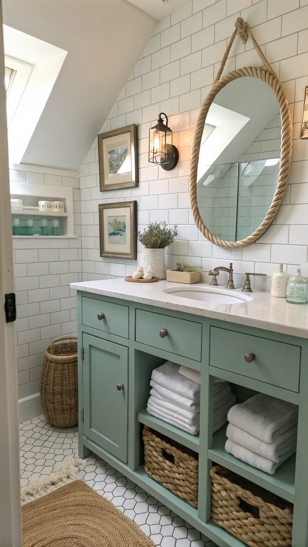 Guest Bathroom with Coastal Decor Guest Bathroom with Coastal Decor