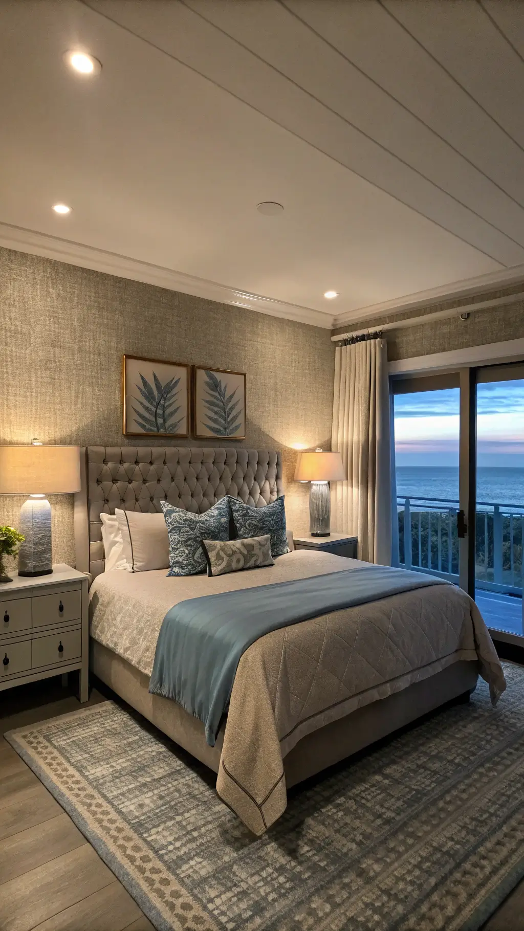 Seasonal Coastal Bedroom Styling