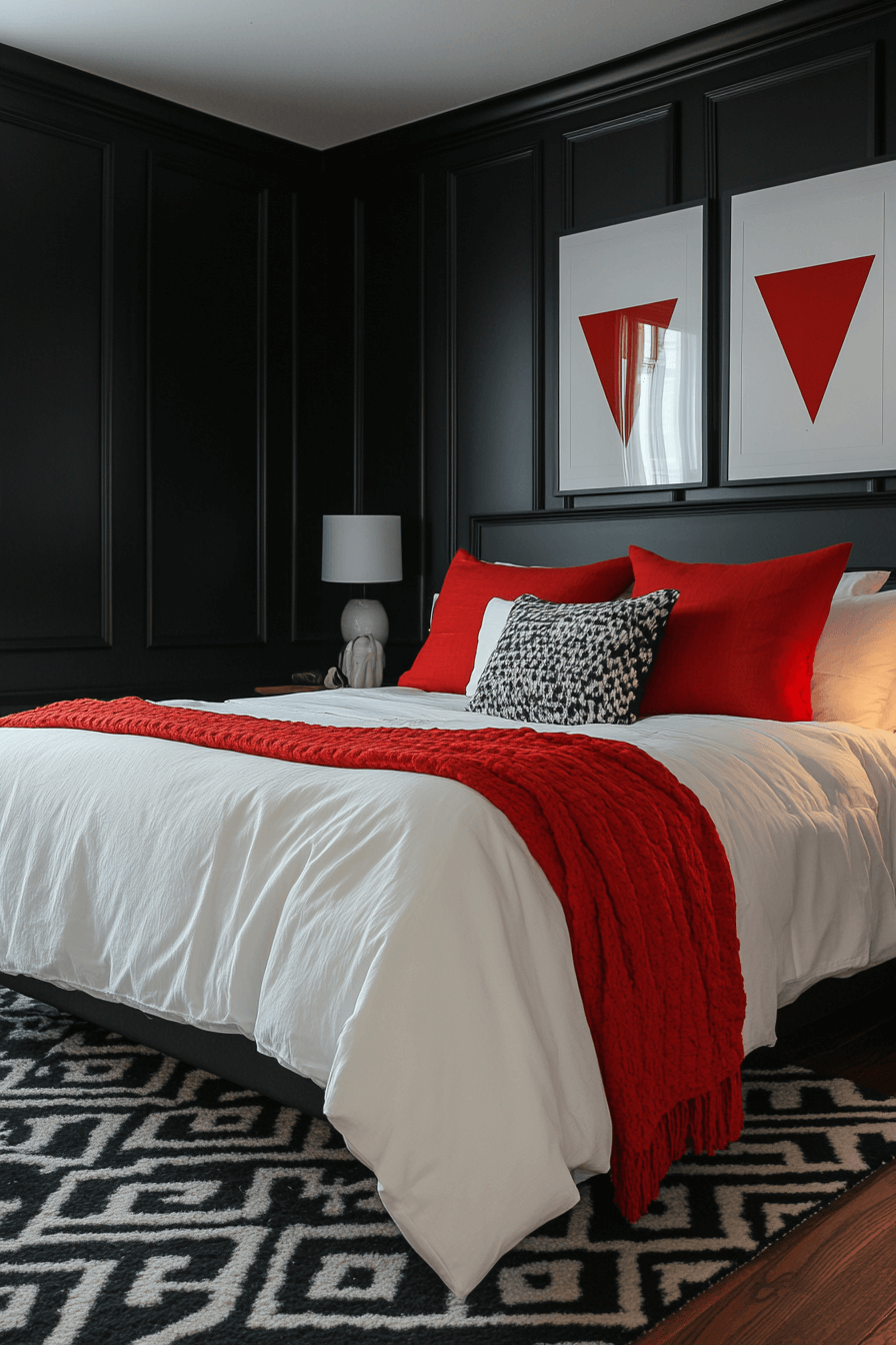 Dramatic Color Contrasts for Small Spaces Dramatic Color Contrasts for Small Spaces