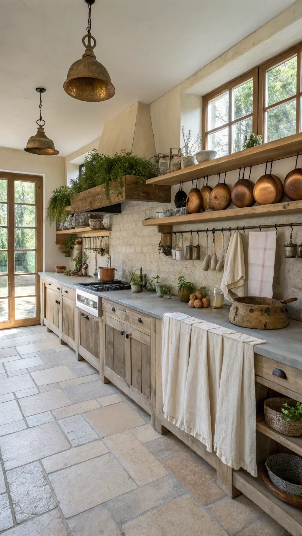 Spring-inspired Wabi-Sabi interior with light fabrics and natural decor