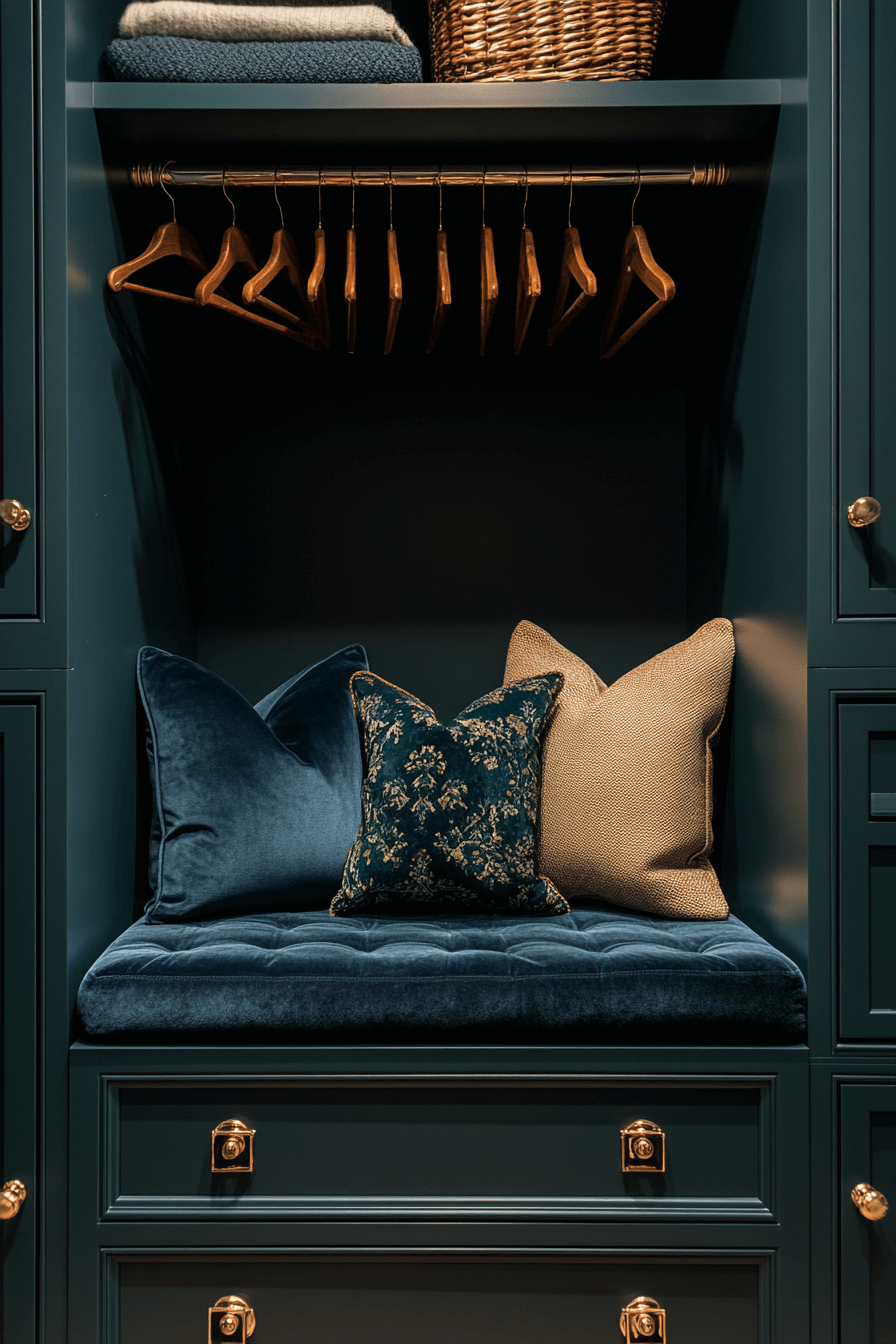 Velvet-Lined Closet Interior Velvet-Lined Closet Interior