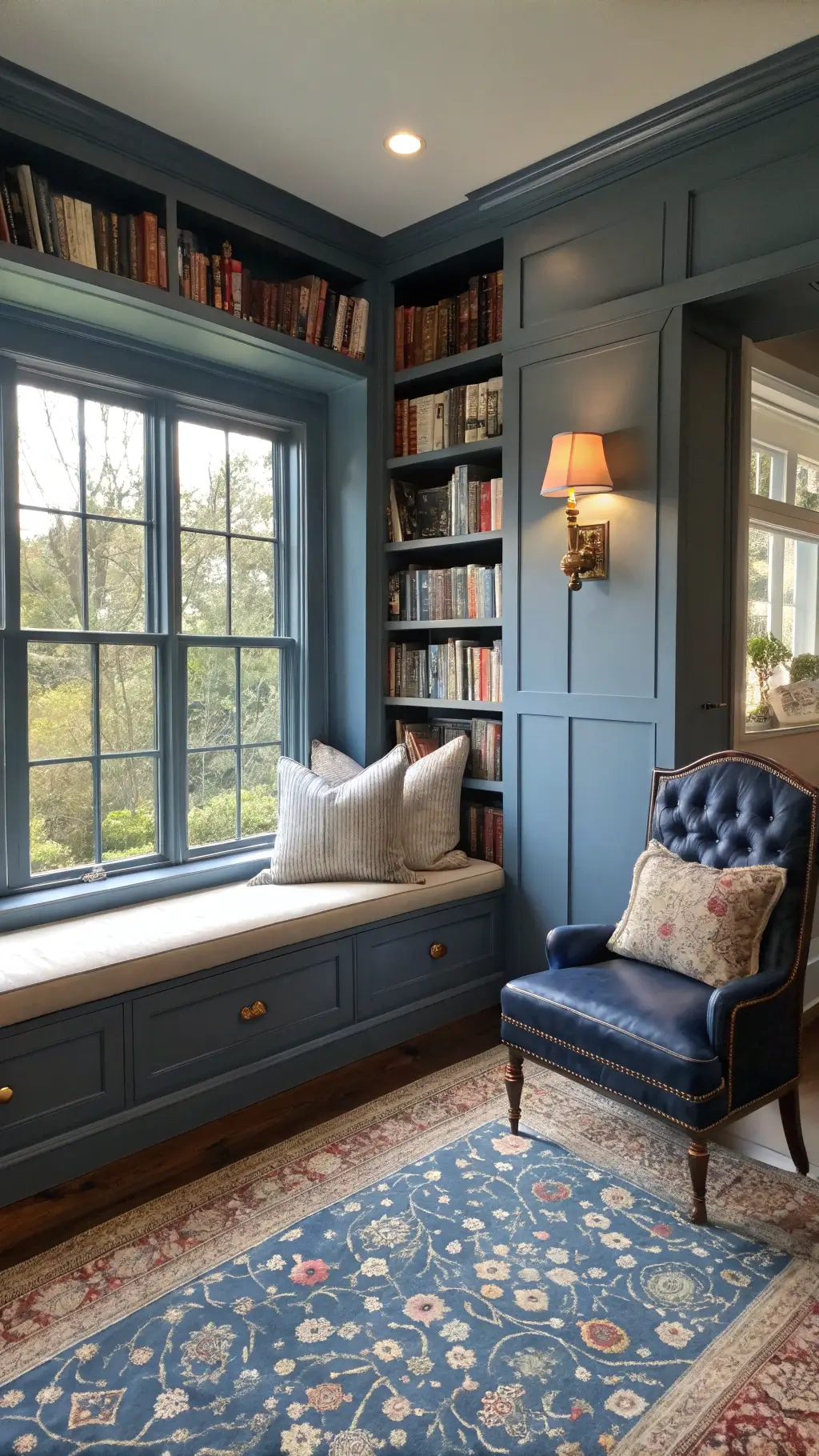 Balanced Blue Living Room Design