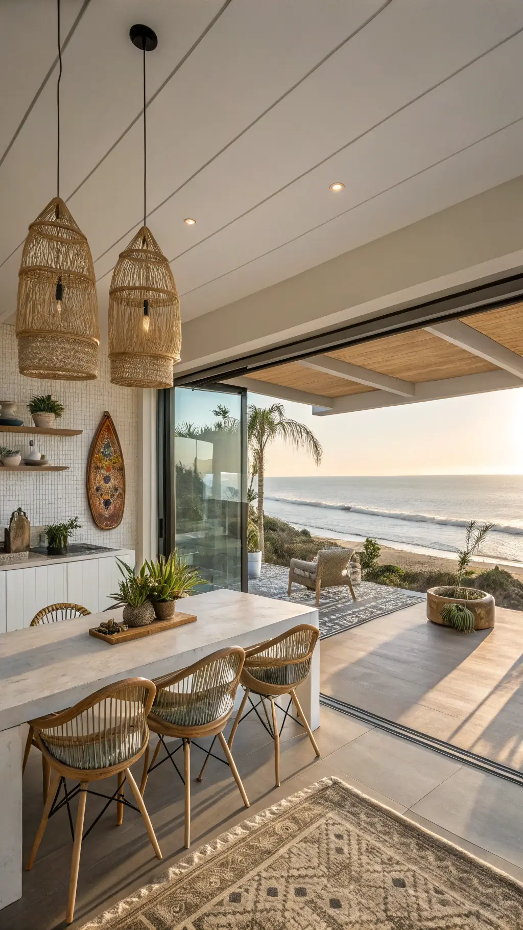 Bohemian beach house with Malibu views
