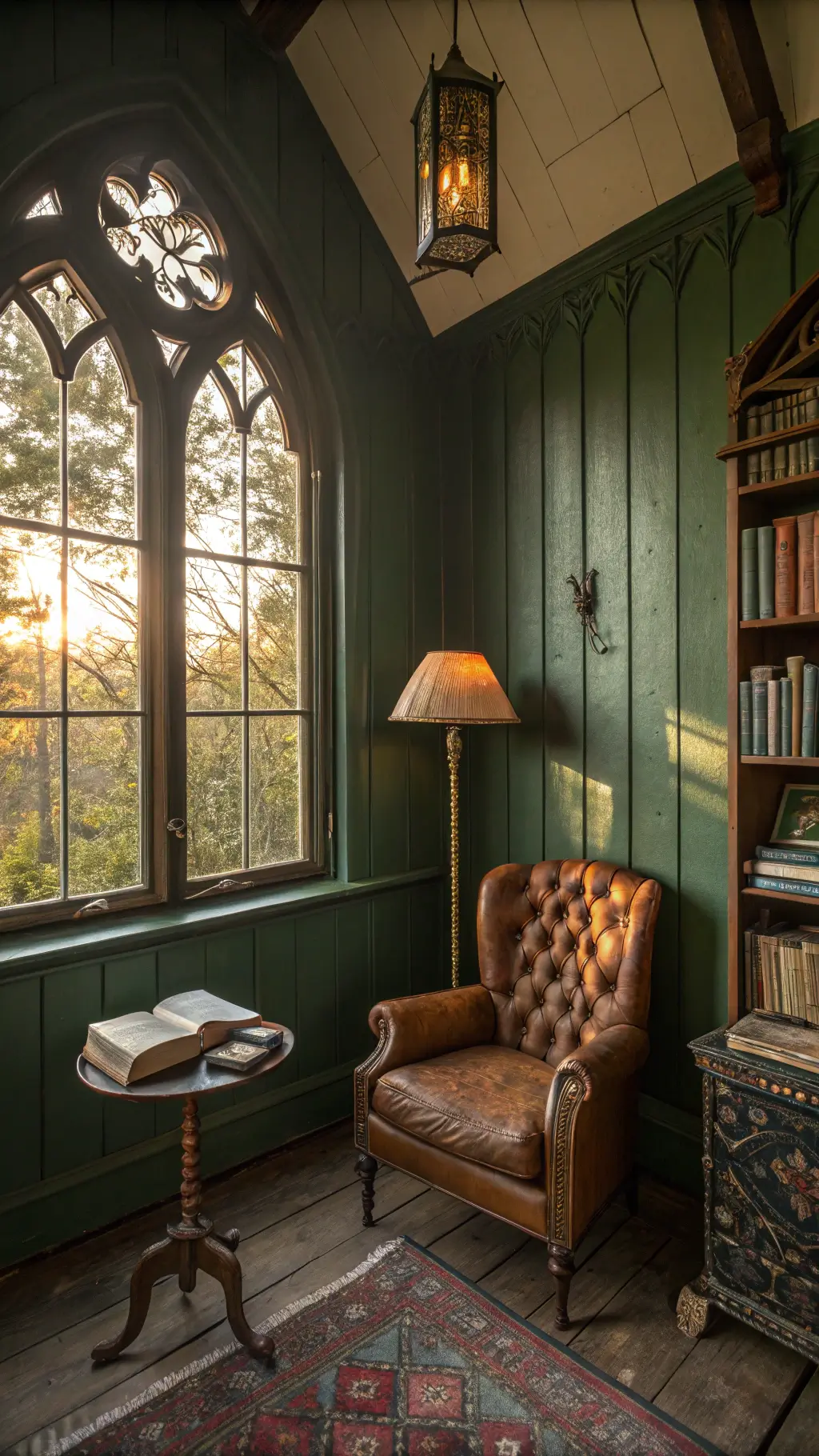 Whimsigothic color palette with gold accents