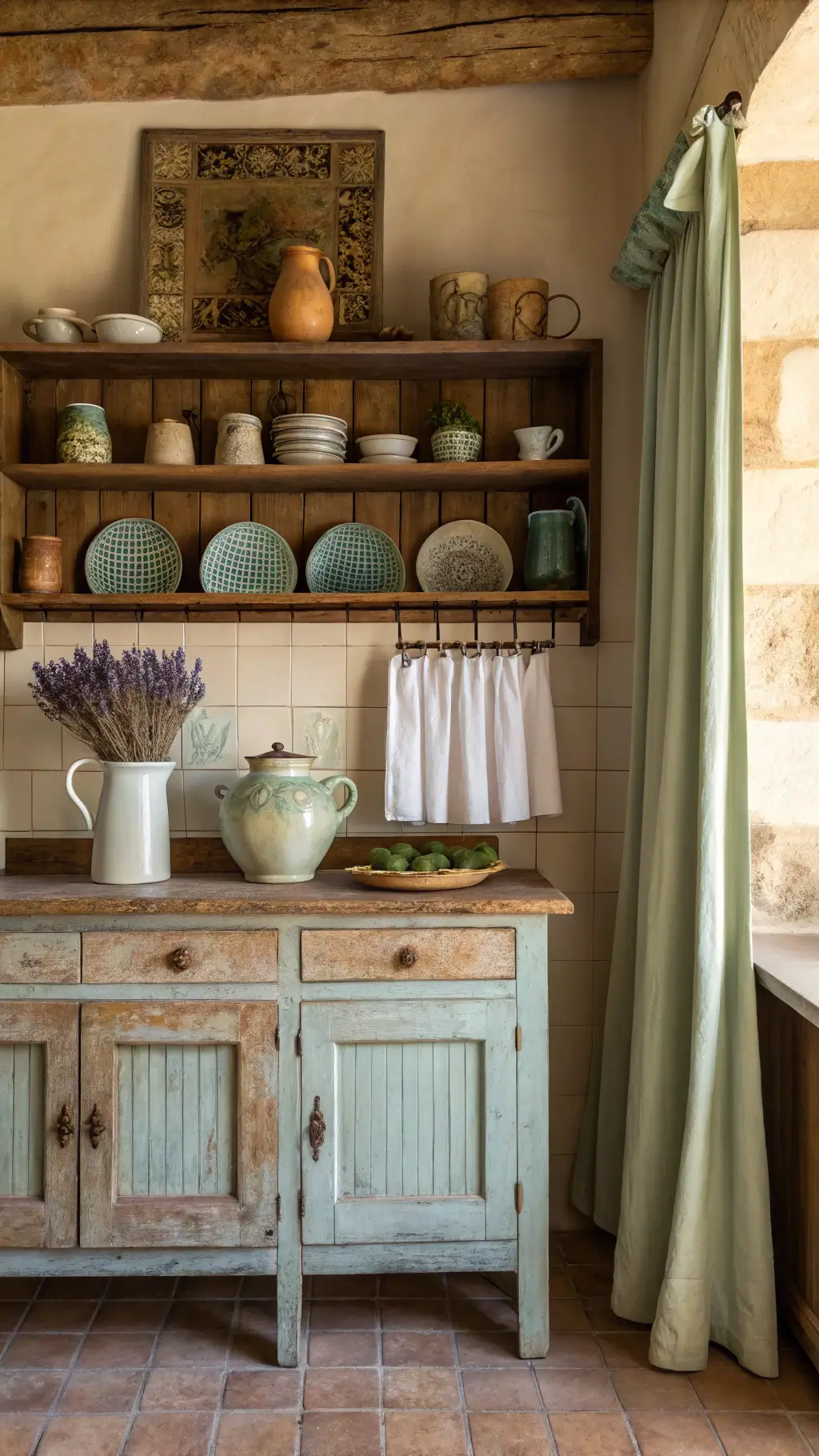 Cozy French kitchen interior