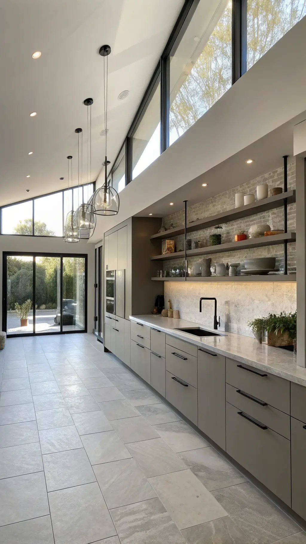 Cozy kitchen with Revere Pewter cabinets