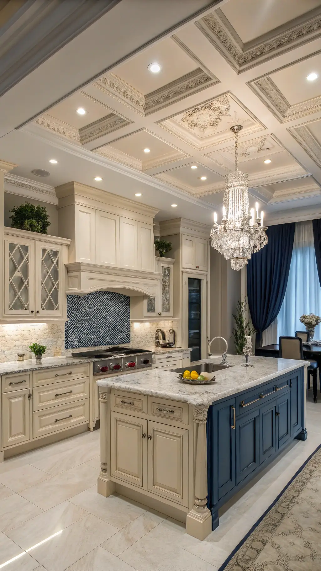 Elegant kitchen with greige cabinetry