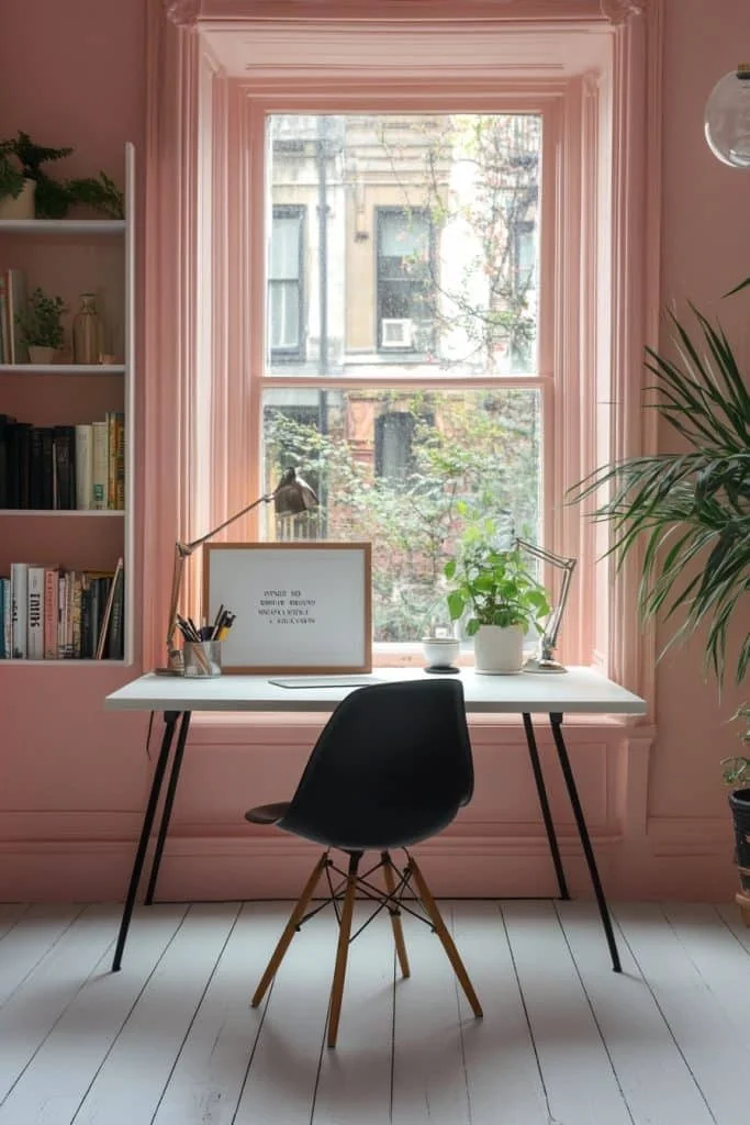 Sophisticated Pink Workspaces