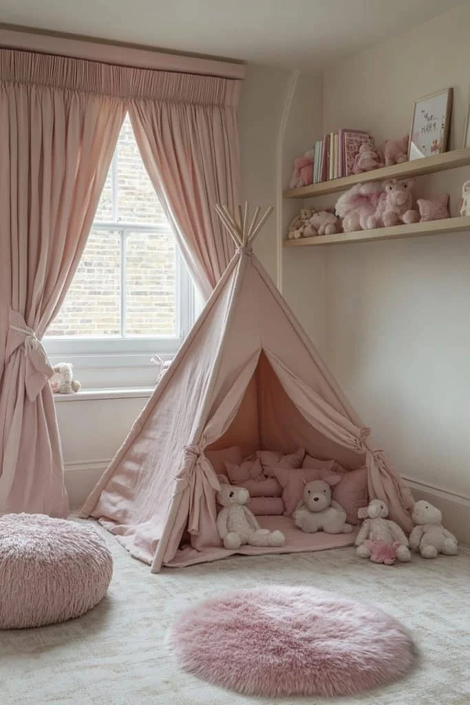 Energetic Pink Kids' Rooms