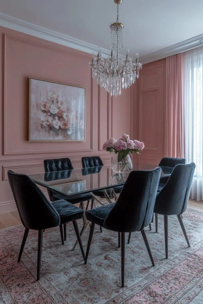 Elegant Pink Dining Areas