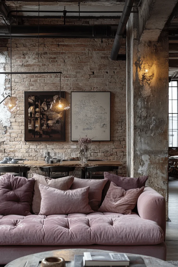 Industrial Pink Loft Concepts