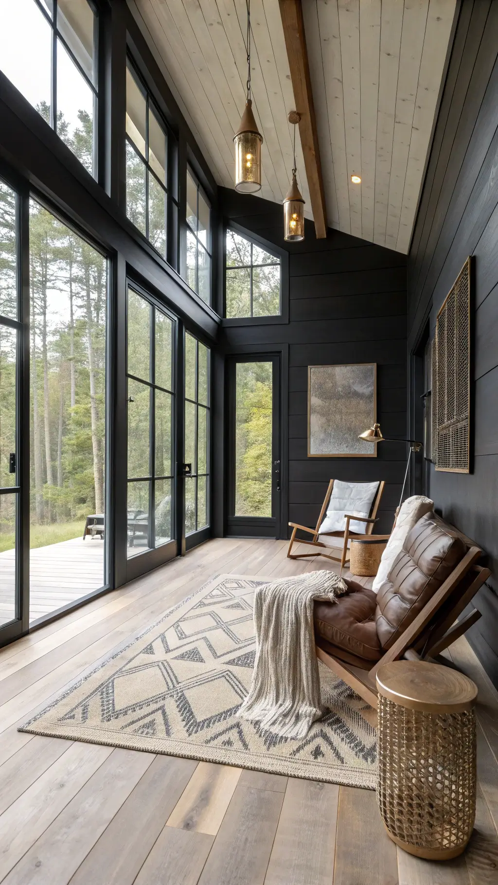 Rustic living room with budget-friendly decor