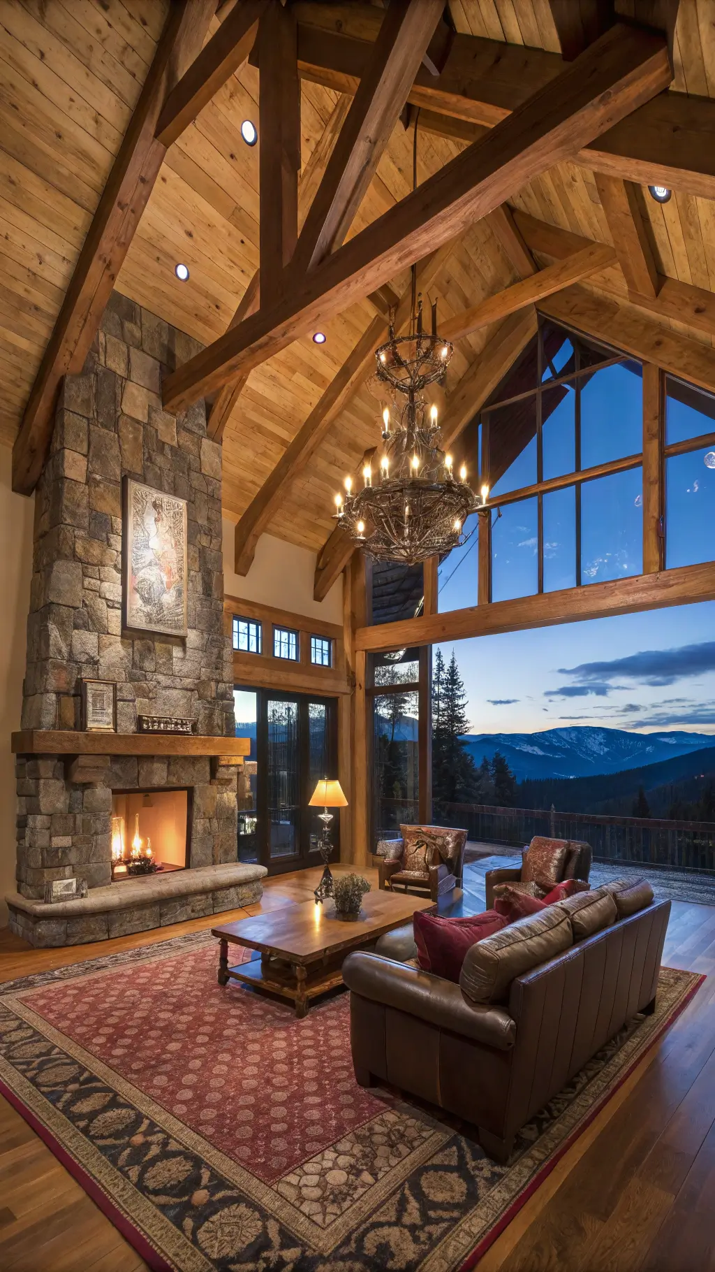 Editing rustic living room photos