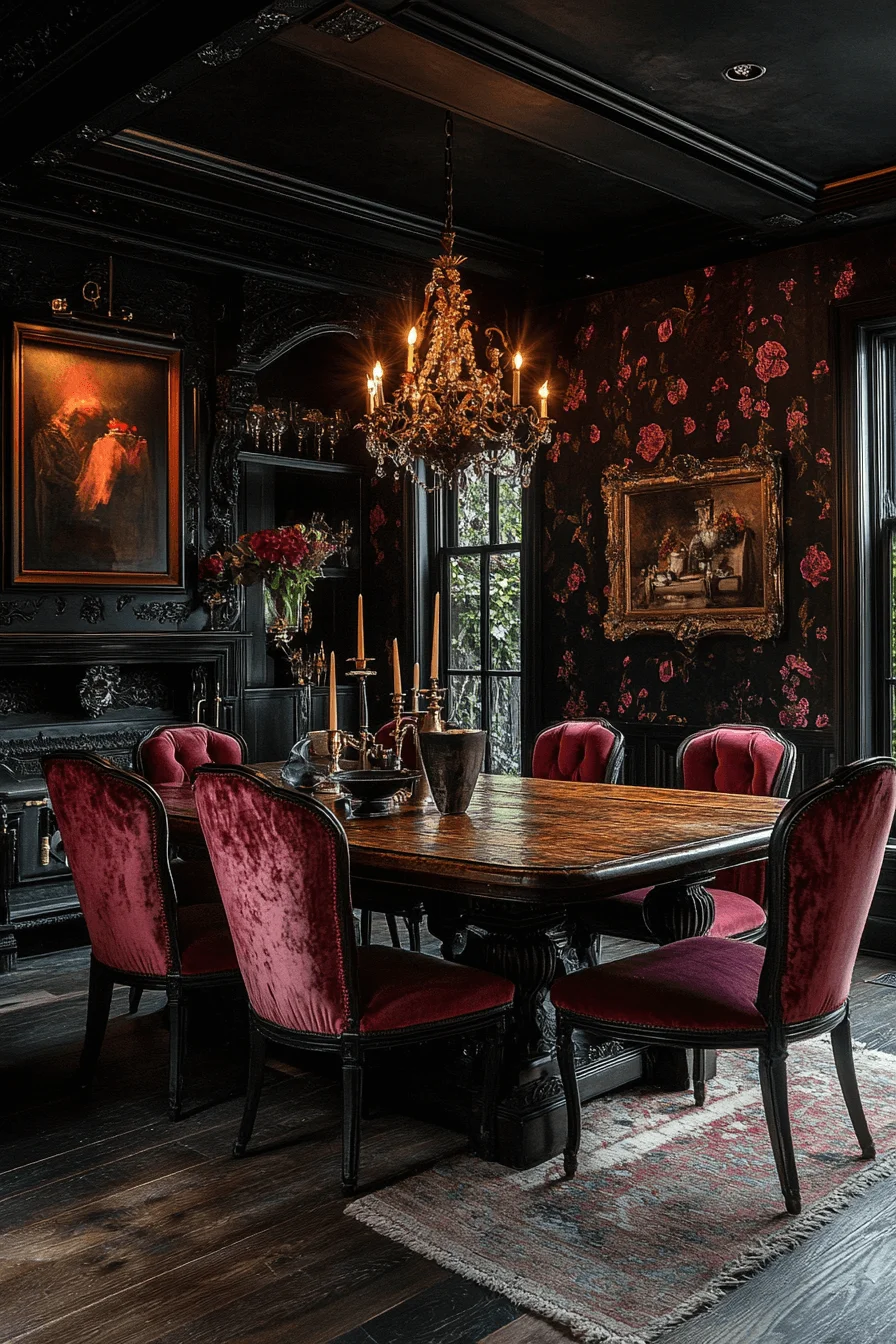 25 Dark Maximalist Decor Ideas for a Bold and Dramatic Space