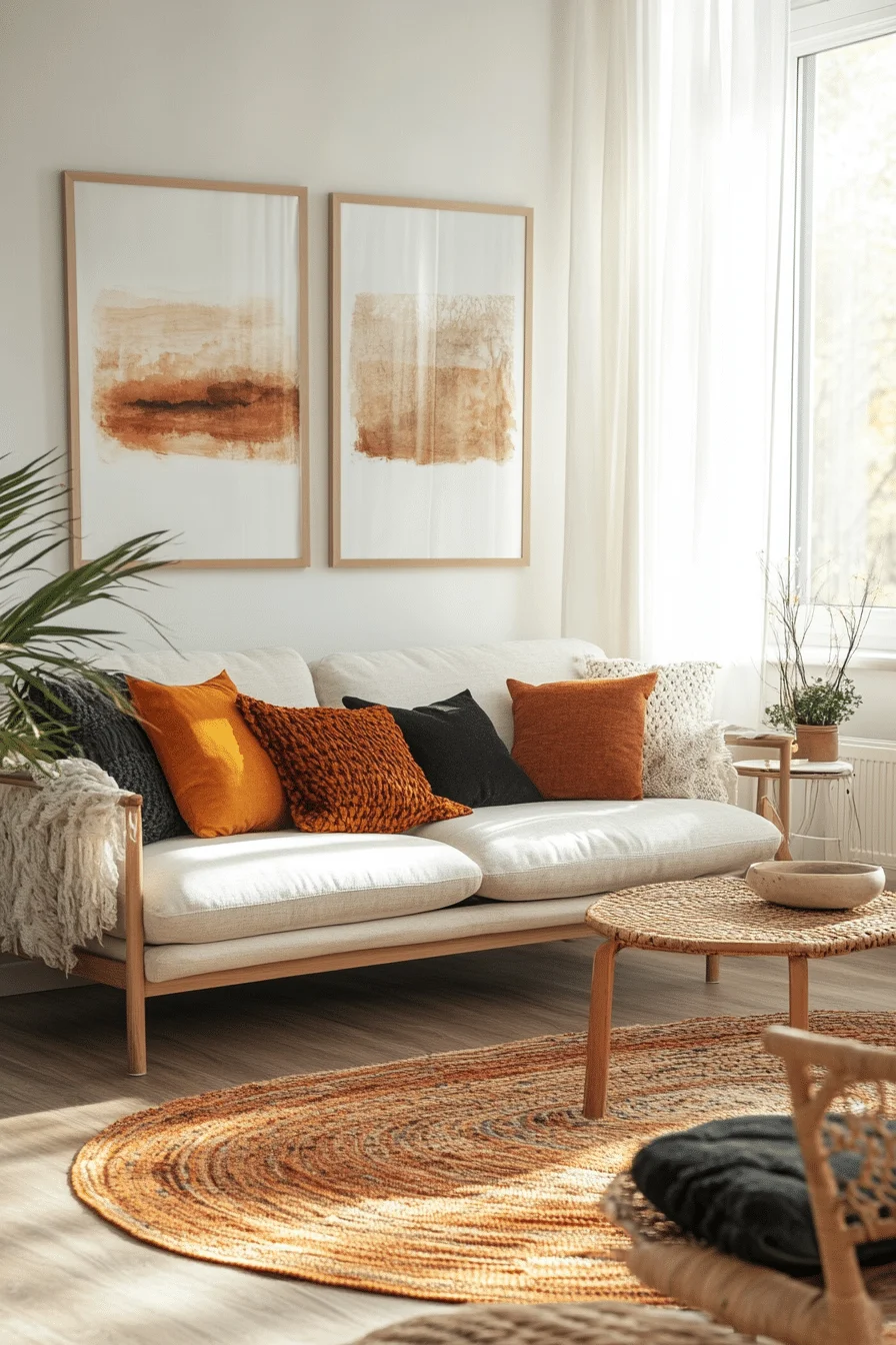 20 Scandi Boho Living Room Ideas to Blend Minimalism with Bohemian Charm