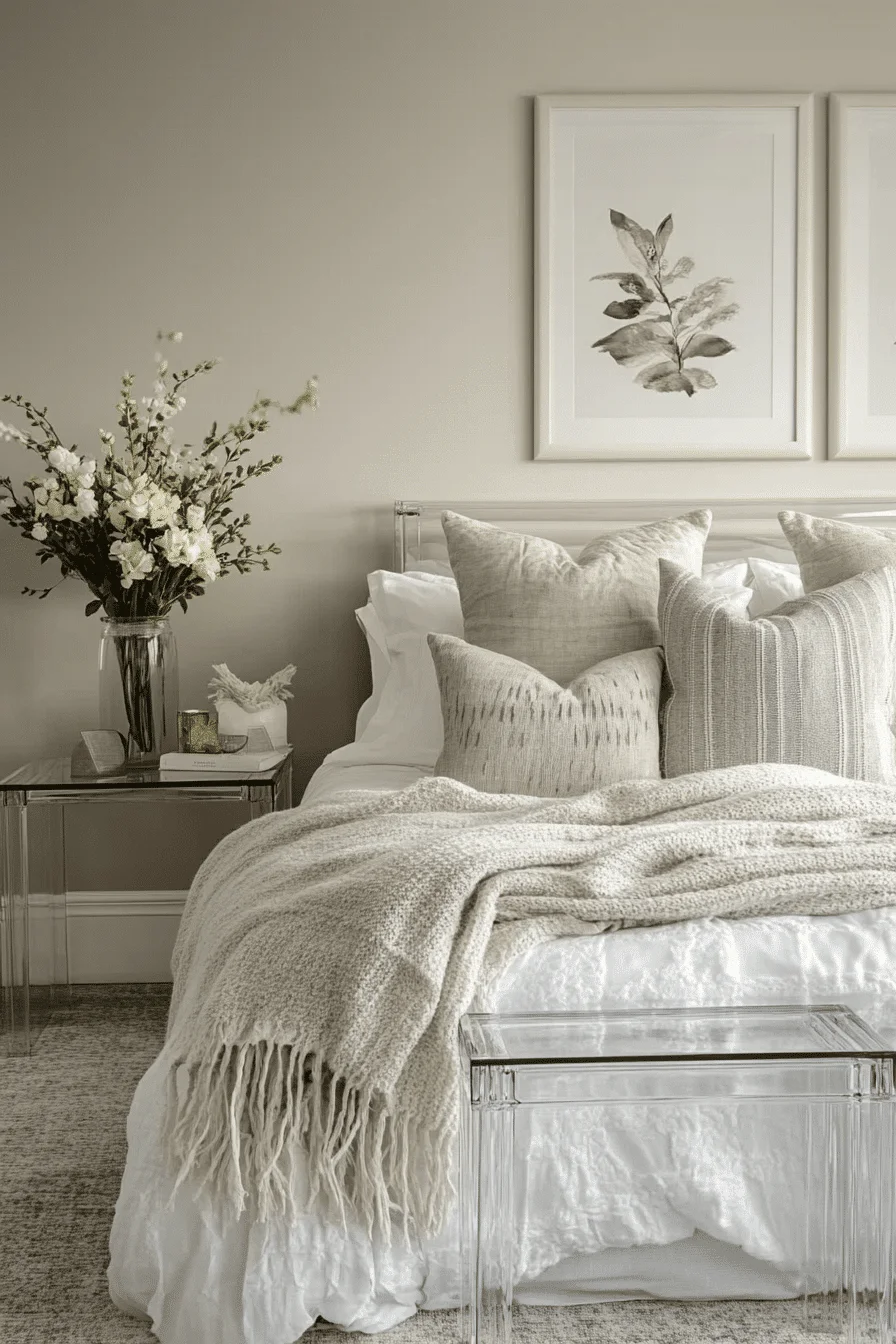 Acrylic Chair in Bedroom