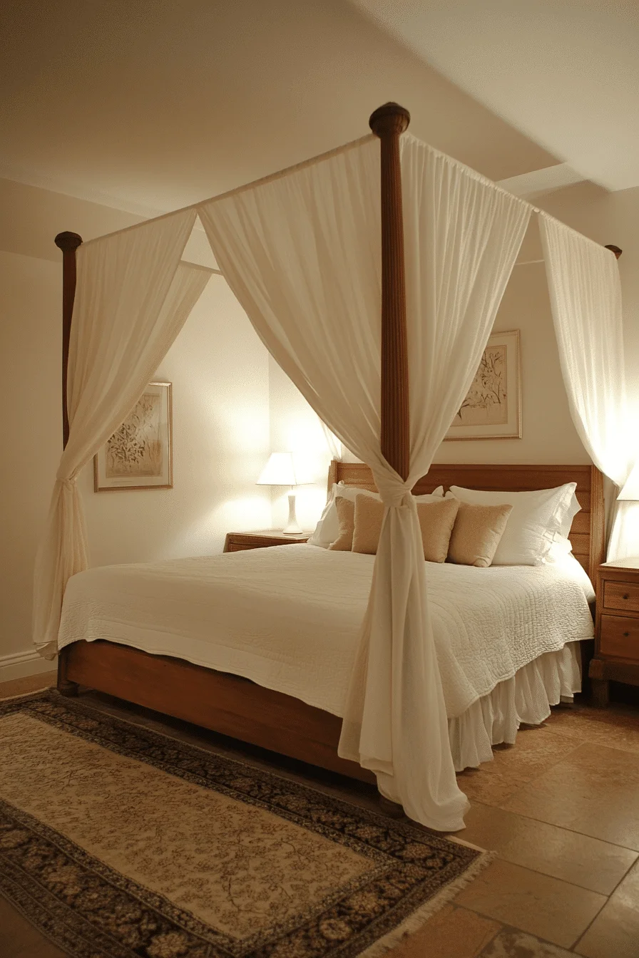 Ethereal Sheer Canopy Bed