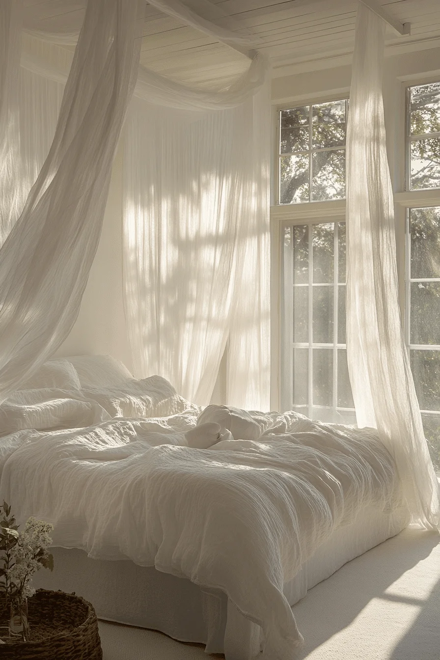 White Canopy Bed