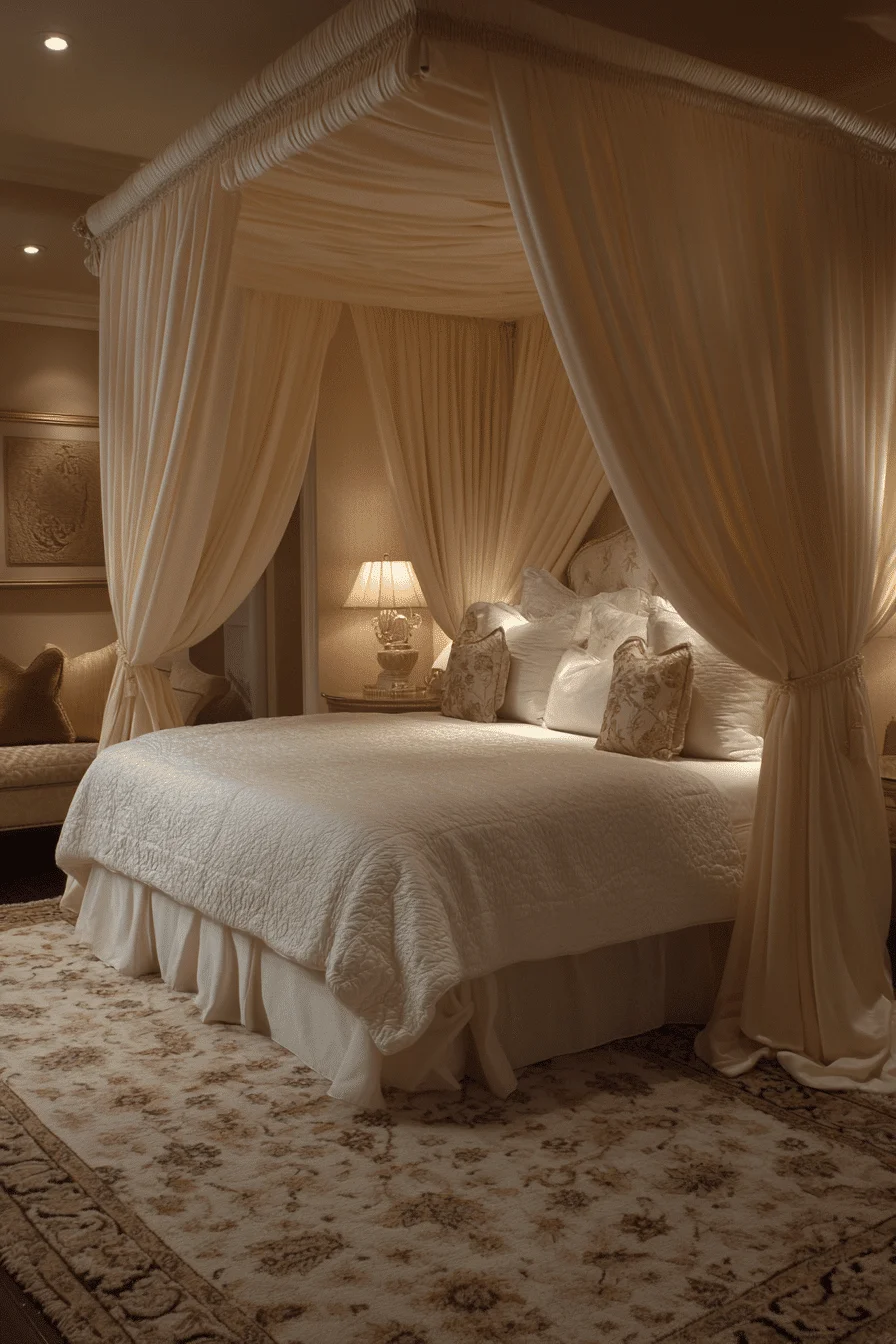 Silk Canopy Bed