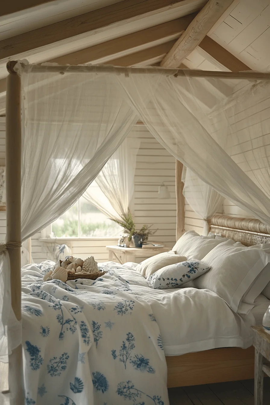 Coastal Style Canopy Bed