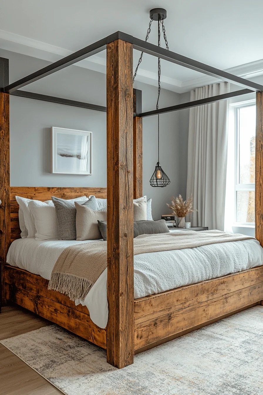 Earthy Blend Canopy Bed