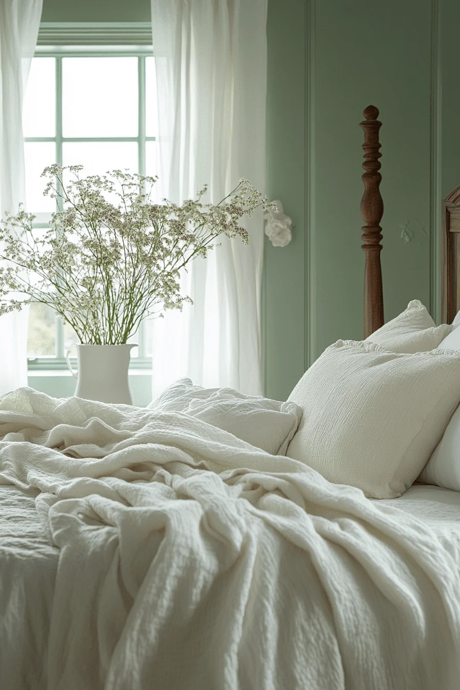 25 Sage Green Farmhouse Bedroom Ideas to Embrace the Beauty of Nature in Your Home