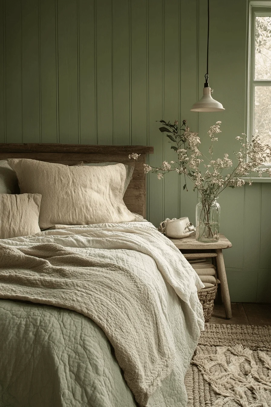 25 Sage Green Farmhouse Bedroom Ideas to Embrace the Beauty of Nature in Your Home