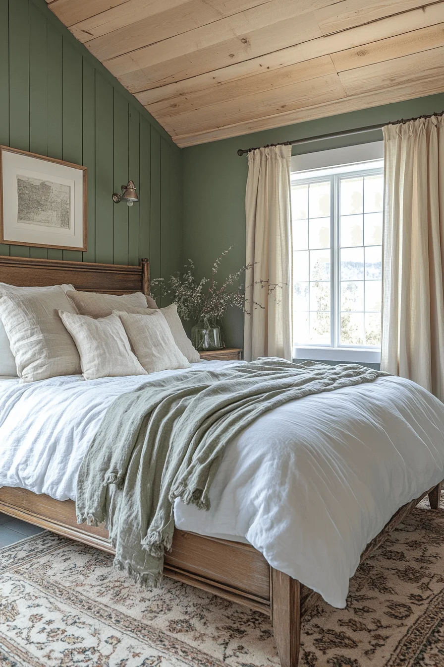 25 Sage Green Farmhouse Bedroom Ideas to Embrace the Beauty of Nature in Your Home