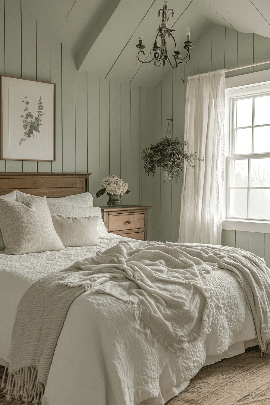 25 Sage Green Farmhouse Bedroom Ideas to Embrace the Beauty of Nature in Your Home