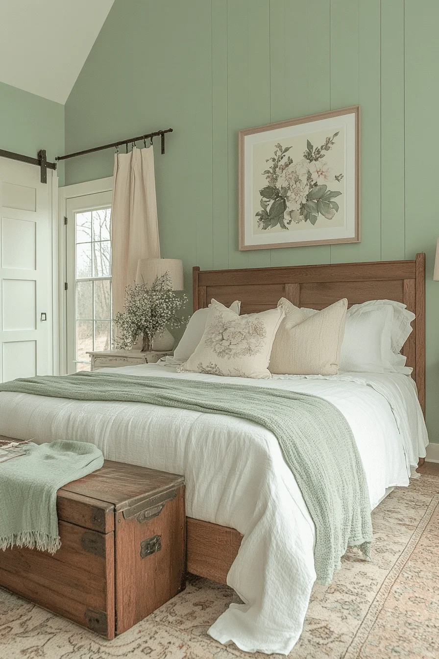 25 Sage Green Farmhouse Bedroom Ideas to Embrace the Beauty of Nature in Your Home