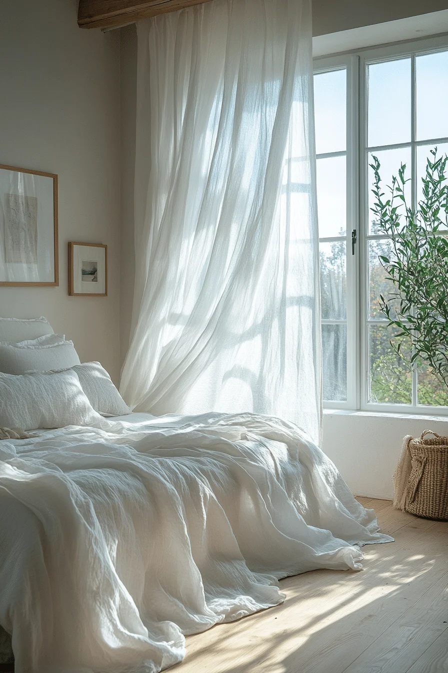 Light and Airy Small Guest Room