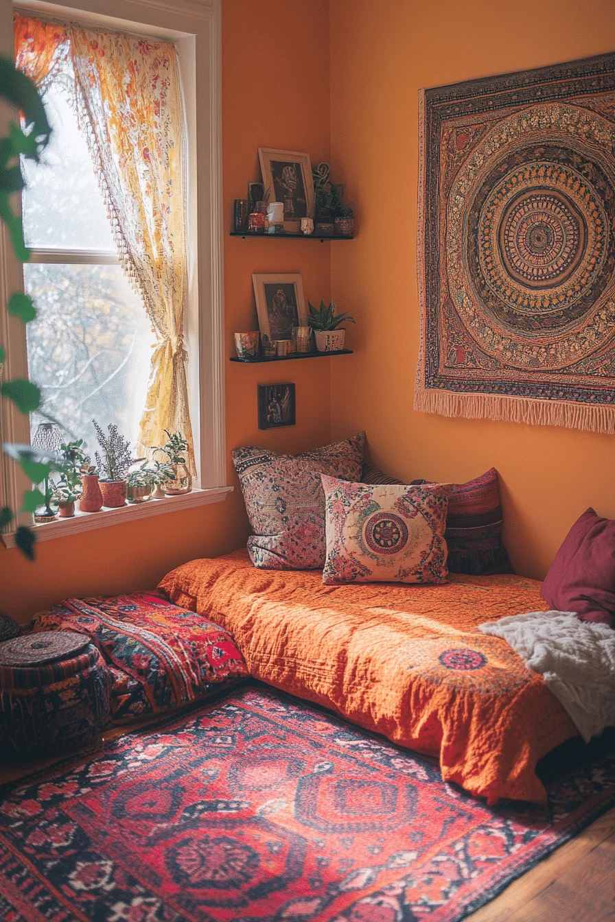 Boho Style Small Guest Room