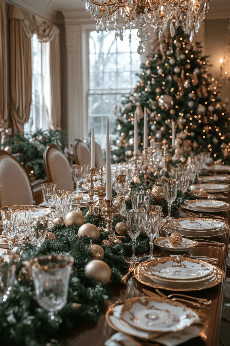 Elegant Christmas Dining Room Decor