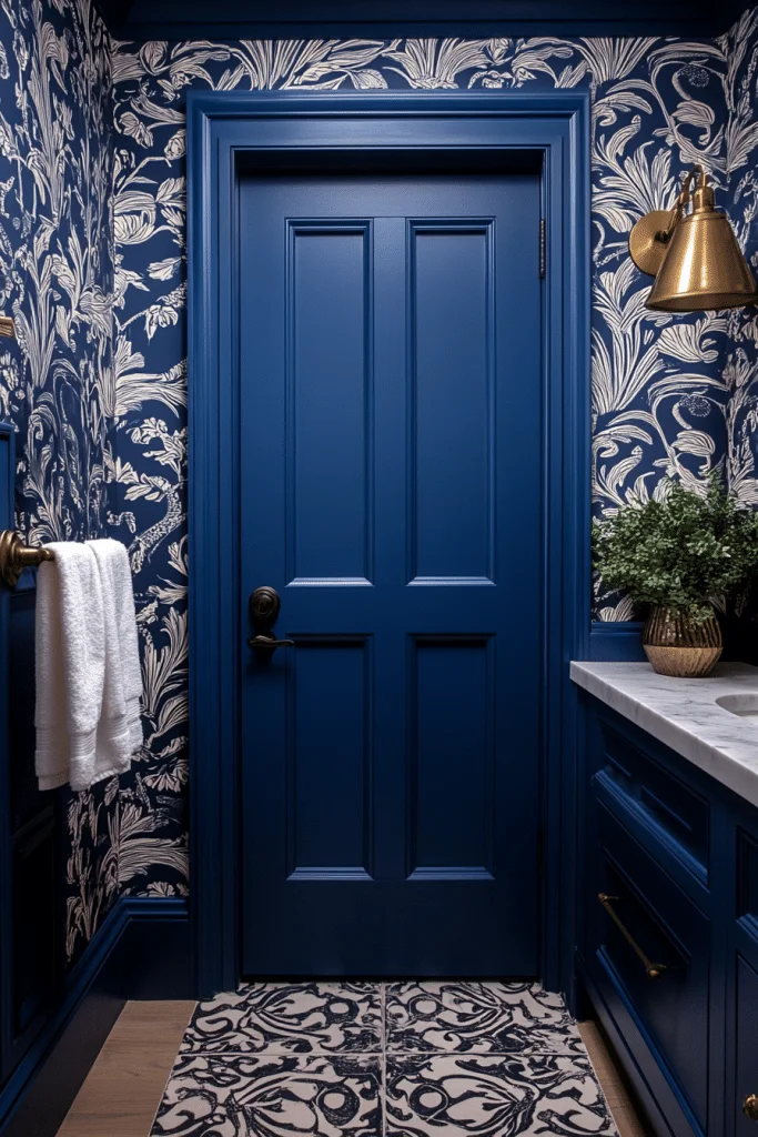 Statement Wallpapers for Small Bathrooms
