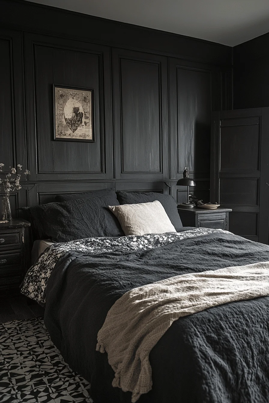 Minimalist Gothic Bedroom Minimalist Gothic Bedroom