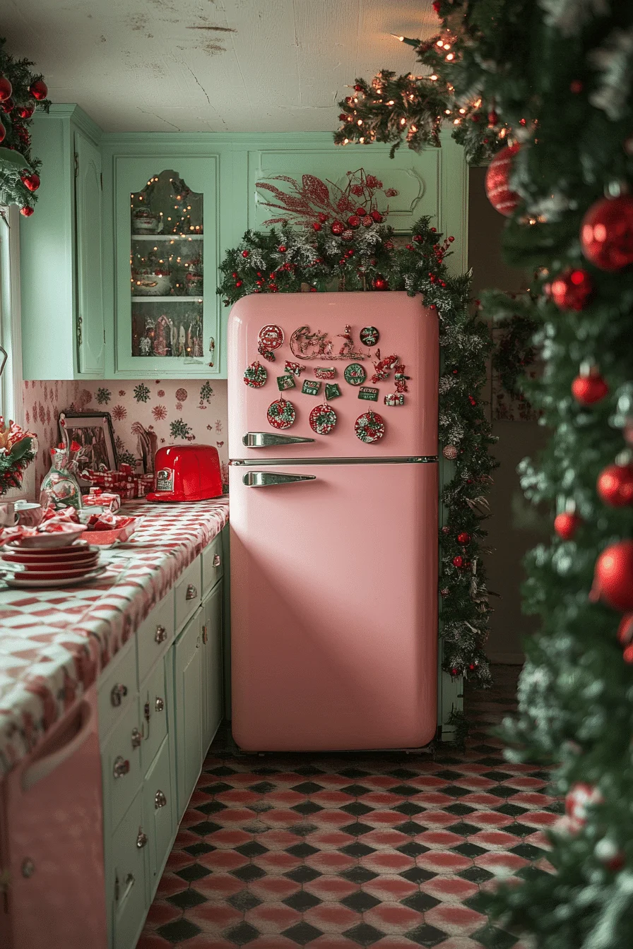 Mid-Century Retro Christmas Kitchen