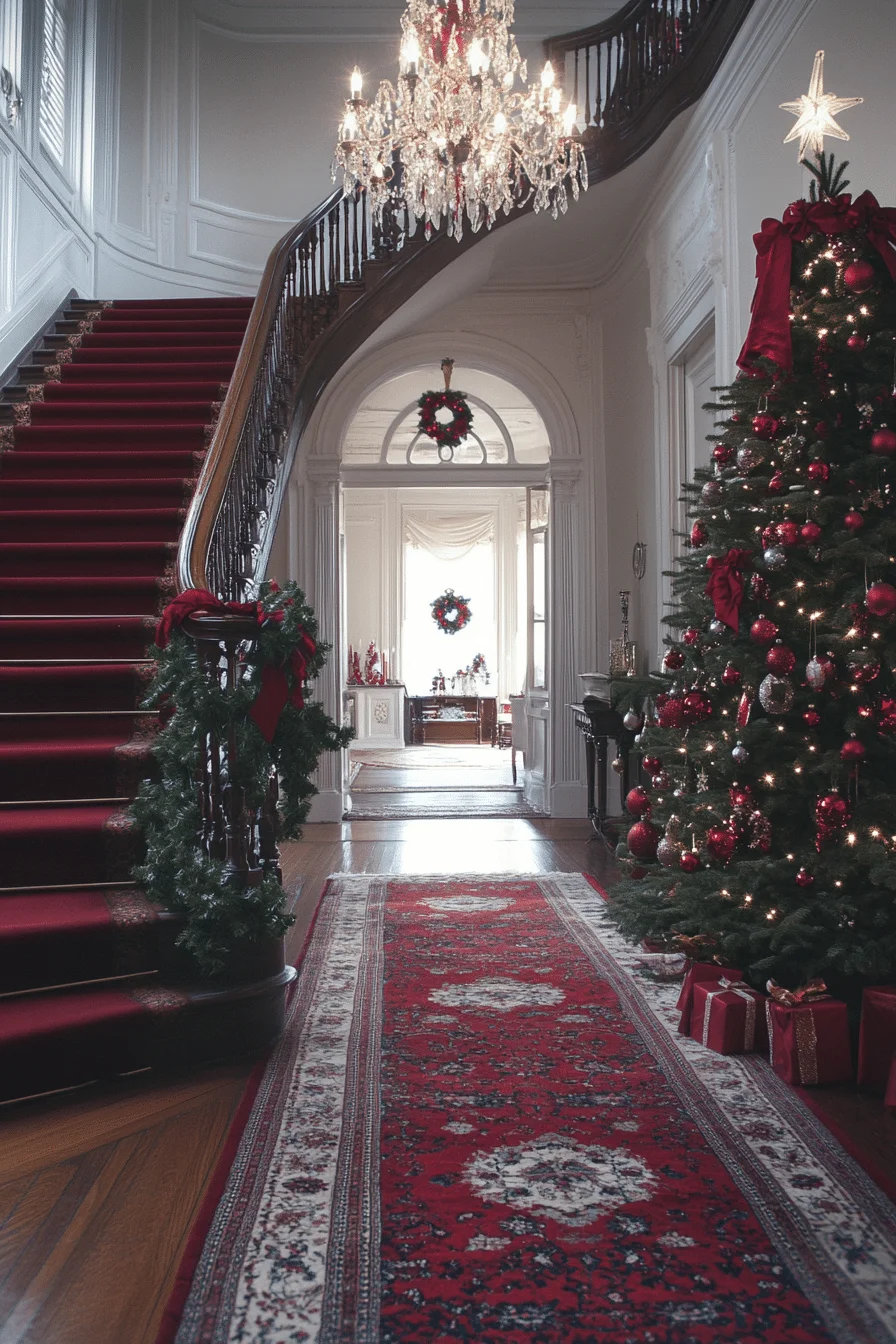 Victorian Christmas Entryway