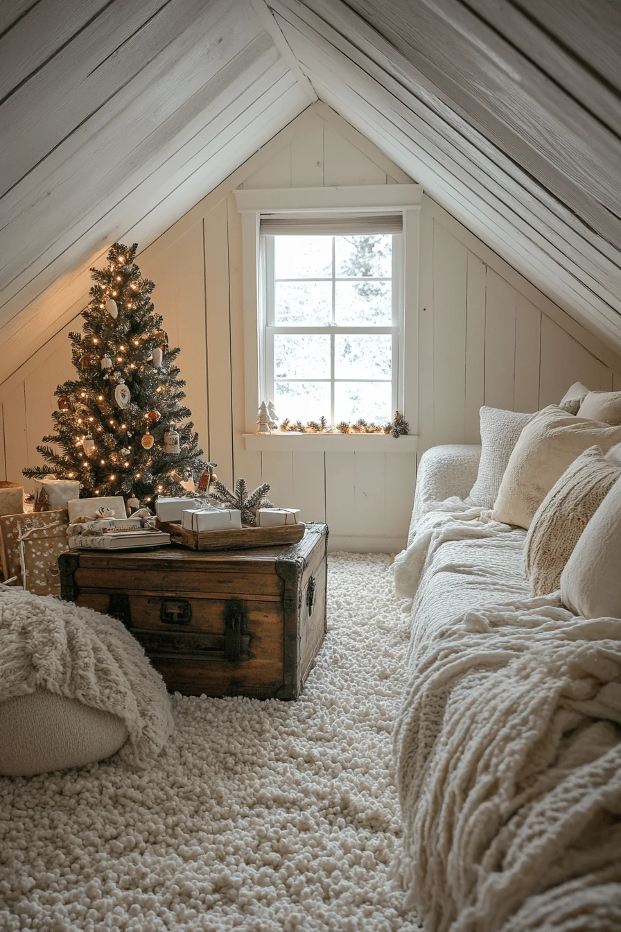 Cozy Vintage Christmas Attic